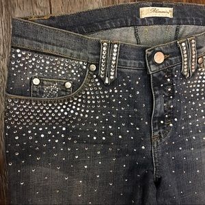 $1255 Blumarine 🕊Swarovski Covered Jeans 👖 ❤️ FR